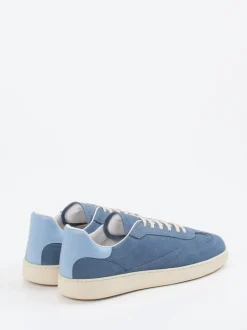 Konstantin Starke – Sneaker aus Veloursleder jeansblau