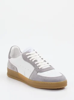 Konstantin Starke – Sneaker aus Velour/Leder weiß