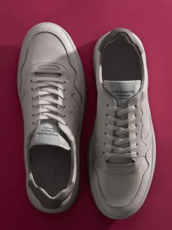 Konstantin Starke – Sneaker aus Kalbleder Offwhite
