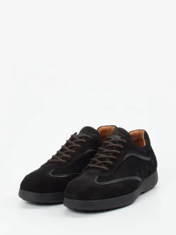 Konstantin Starke – Sneaker aus Veloursleder schwarz