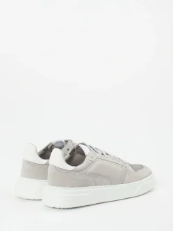 Konstantin Starke – Sneaker aus Veloursleder hellgrau