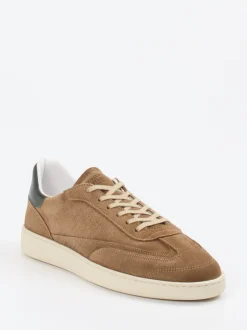 Konstantin Starke – Sneaker aus Veloursleder cognac