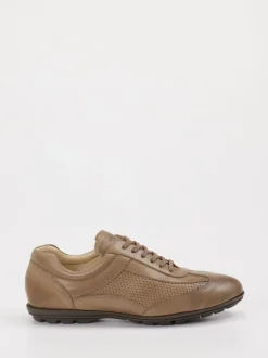 Konstantin Starke – Sneaker aus Kalbleder mittelbraun