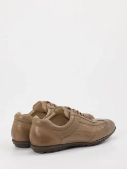 Konstantin Starke – Sneaker aus Kalbleder mittelbraun
