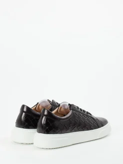Konstantin Starke – Sneaker aus Flechtleder schwarz
