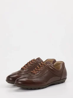 Konstantin Starke – Sneaker aus Kalbleder Dunkelbraun