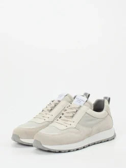 Konstantin Starke – Sneaker aus Veloursleder Beigegrau