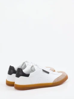 Konstantin Starke – Sneaker aus Velour/Leder weiß