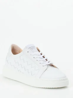 Konstantin Starke – Sneaker aus Flechtleder weiß