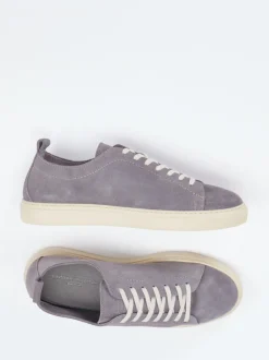 Konstantin Starke – Sneaker aus Veloursleder taubengrau