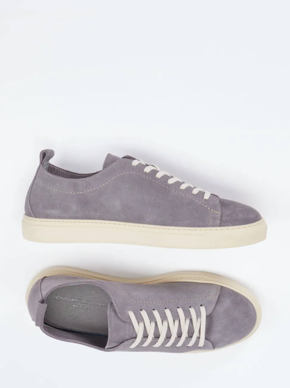 Konstantin Starke – Sneaker aus Veloursleder taubengrau
