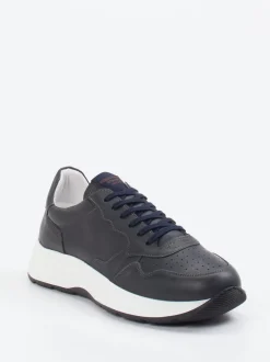 Konstantin Starke – Sneaker aus Kalbleder dunkelblau
