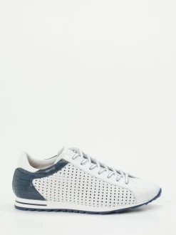 Konstantin Starke – Sneaker aus geprägtem Leder weiß