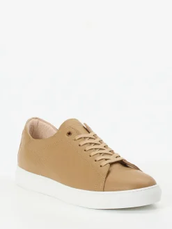 Konstantin Starke – Sneaker aus Kalbleder karamellfarben