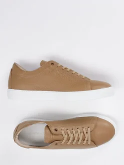 Konstantin Starke – Sneaker aus Kalbleder karamellfarben