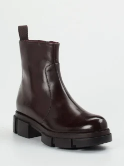 Konstantin Starke – Stiefelette aus Kalbleder Dunkelbraun