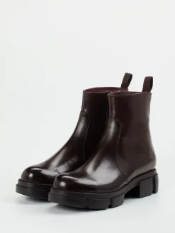 Konstantin Starke – Stiefelette aus Kalbleder Dunkelbraun