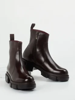 Konstantin Starke – Stiefelette aus Kalbleder Dunkelbraun