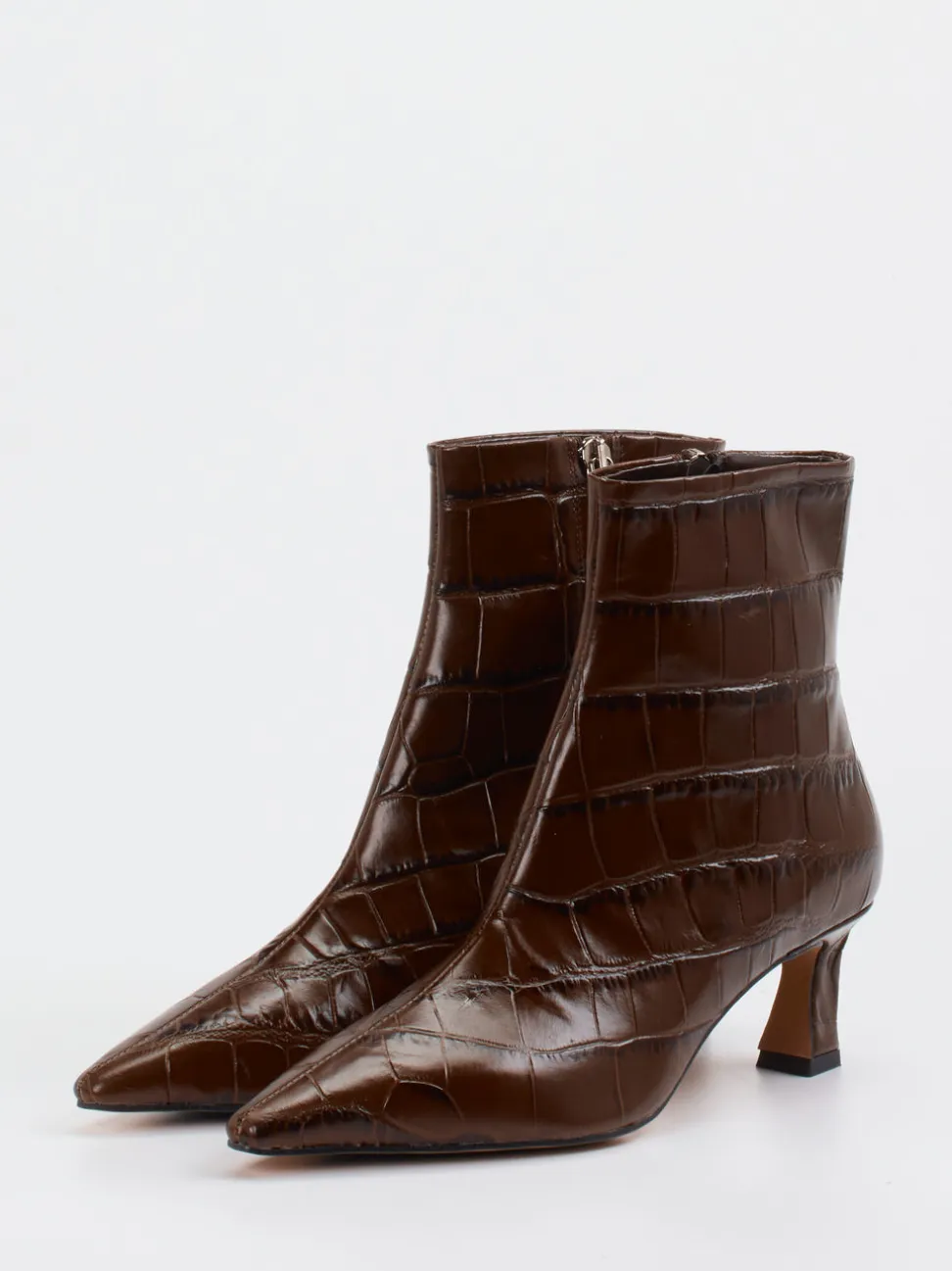 Konstantin Starke – Stiefelette aus geprägtem Leder braun