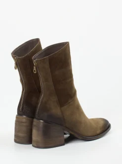 Konstantin Starke – Stiefelette aus Veloursleder braun