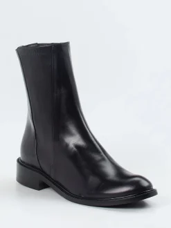 Konstantin Starke – Stiefelette aus Glattleder Schwarz