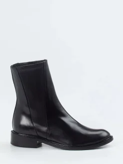 Konstantin Starke – Stiefelette aus Glattleder Schwarz