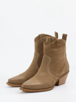 Konstantin Starke – Stiefeletten aus Veloursleder Braun