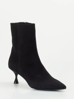 Konstantin Starke – Stiefelette aus Veloursleder Schwarz