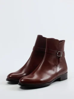 Konstantin Starke – Stiefelette aus Kalbleder braun