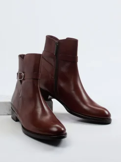 Konstantin Starke – Stiefelette aus Kalbleder braun