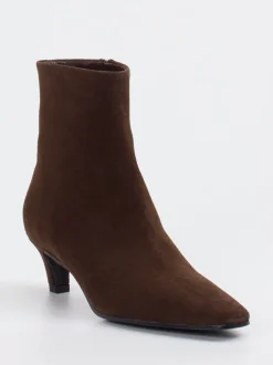 Konstantin Starke – Stiefeletten aus Veloursleder schokobraun