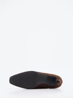Konstantin Starke – Stiefeletten aus Veloursleder schokobraun