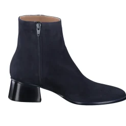 Konstantin Starke – Stiefeletten aus Veloursleder blau