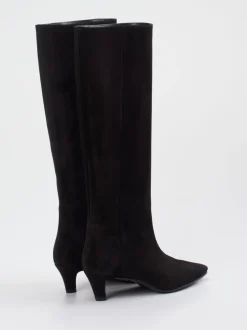 Konstantin Starke – Stiefel aus Veloursleder Schwarz