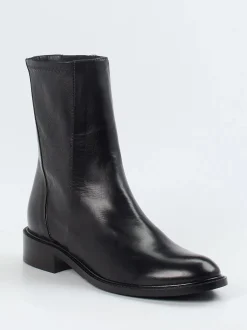 Konstantin Starke – Stiefeletten aus Glattleder Schwarz