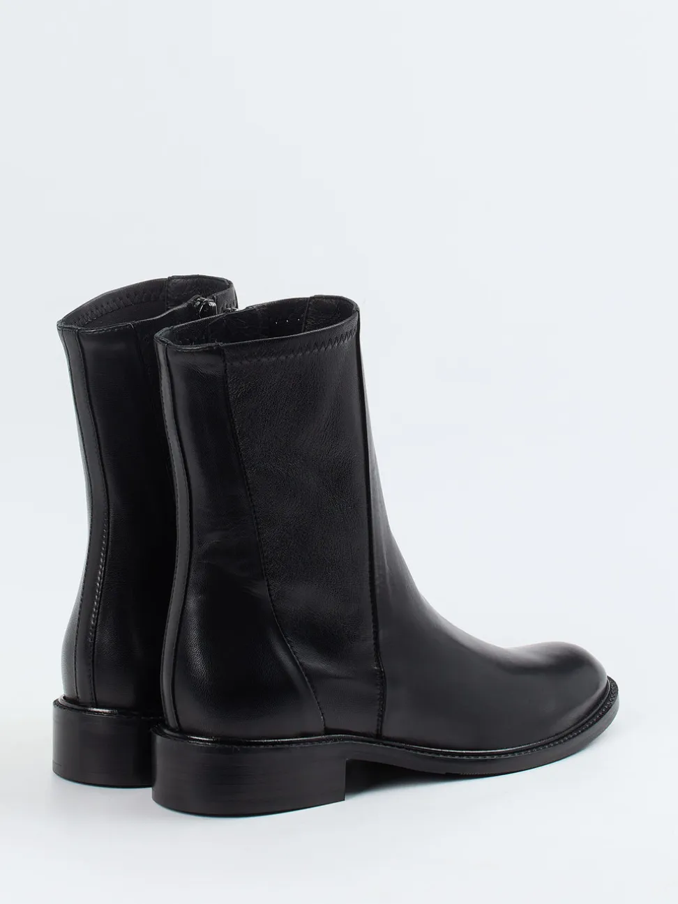 Konstantin Starke – Stiefeletten aus Glattleder Schwarz
