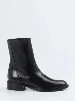 Konstantin Starke – Stiefeletten aus Glattleder Schwarz