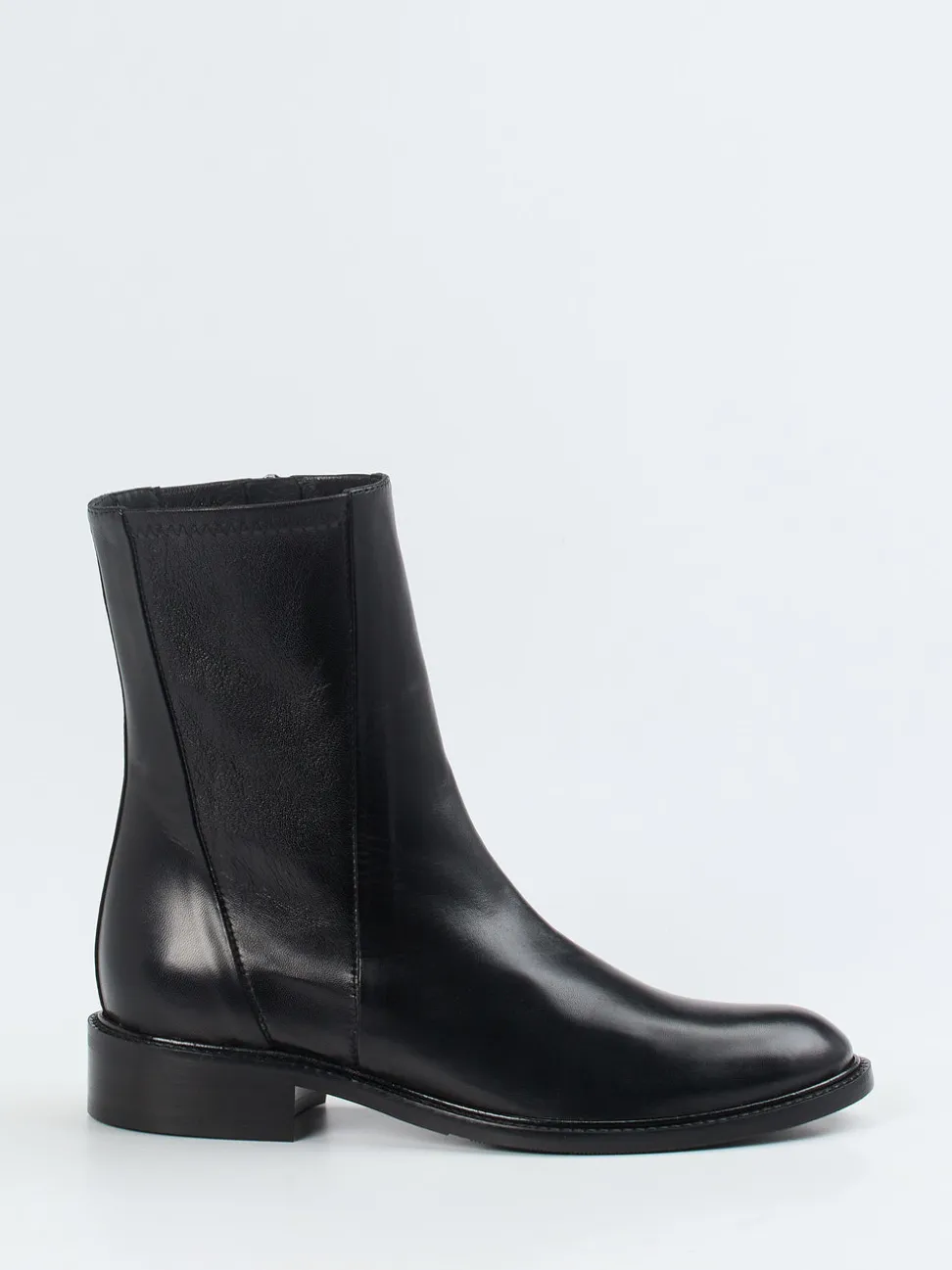 Konstantin Starke – Stiefeletten aus Glattleder Schwarz