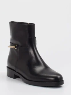 Konstantin Starke – Stiefelette aus Kalbleder Schwarz
