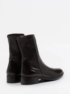 Konstantin Starke – Stiefelette aus Lammleder Dunkelbraun