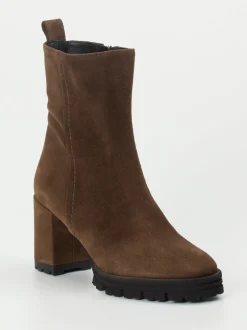 Konstantin Starke – Stiefeletten aus Veloursleder braun