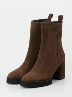 Konstantin Starke – Stiefeletten aus Veloursleder braun