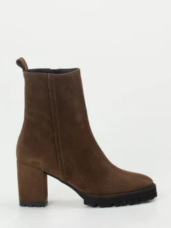 Konstantin Starke – Stiefeletten aus Veloursleder braun