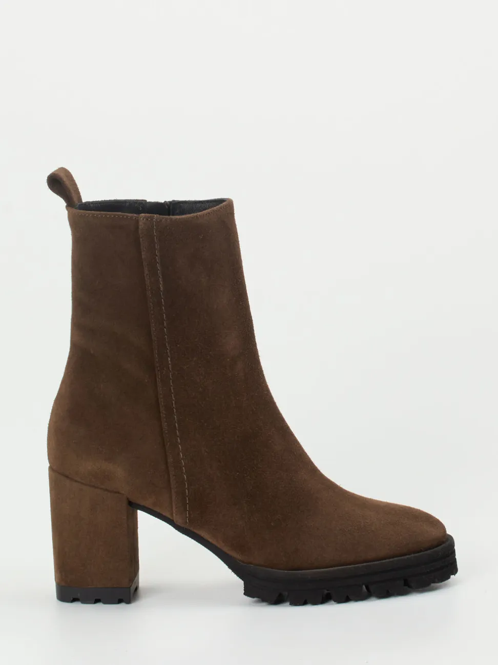 Konstantin Starke – Stiefeletten aus Veloursleder braun