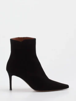 Konstantin Starke – Stiefeletten aus Veloursleder schwarz