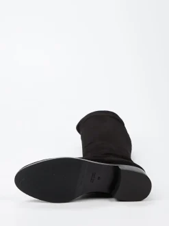 Konstantin Starke – Stiefel aus Veloursleder schwarz