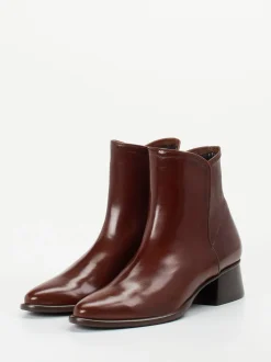Konstantin Starke – Stiefeletten aus Lammleder schokobraun