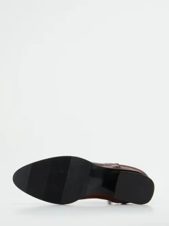 Konstantin Starke – Stiefeletten aus Lammleder schokobraun