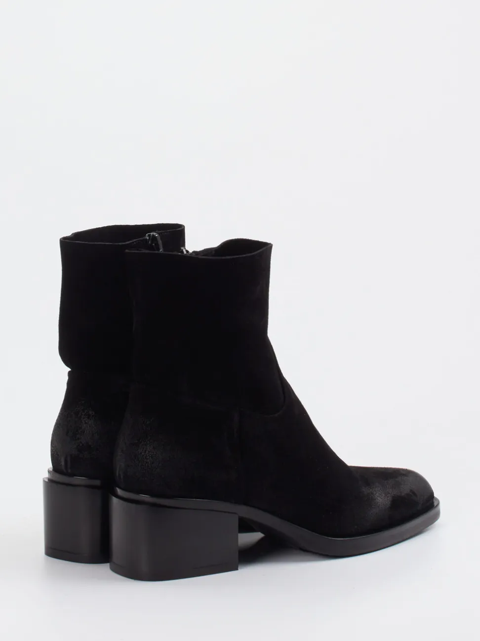 Konstantin Starke – Stiefeletten aus Veloursleder Schwarz