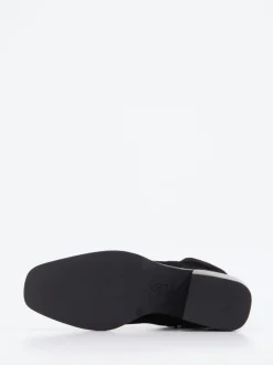 Konstantin Starke – Stiefeletten aus Veloursleder Schwarz